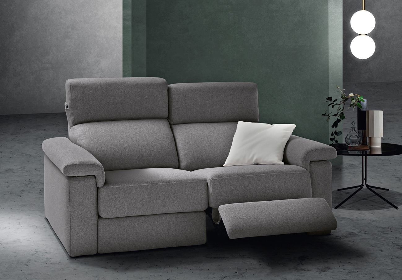 Black and grey minimalist kitchen set empty room, appliances and stove, windows with city view. Dark luxury kitchen on marble floor, 3D rendering no people